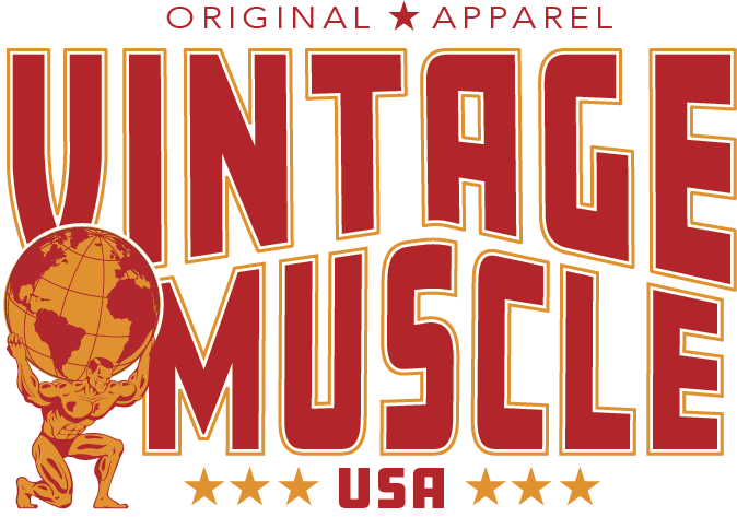 Vintage Muscle USA - blending golden era bodybuilding style with today's modern gym fashion.