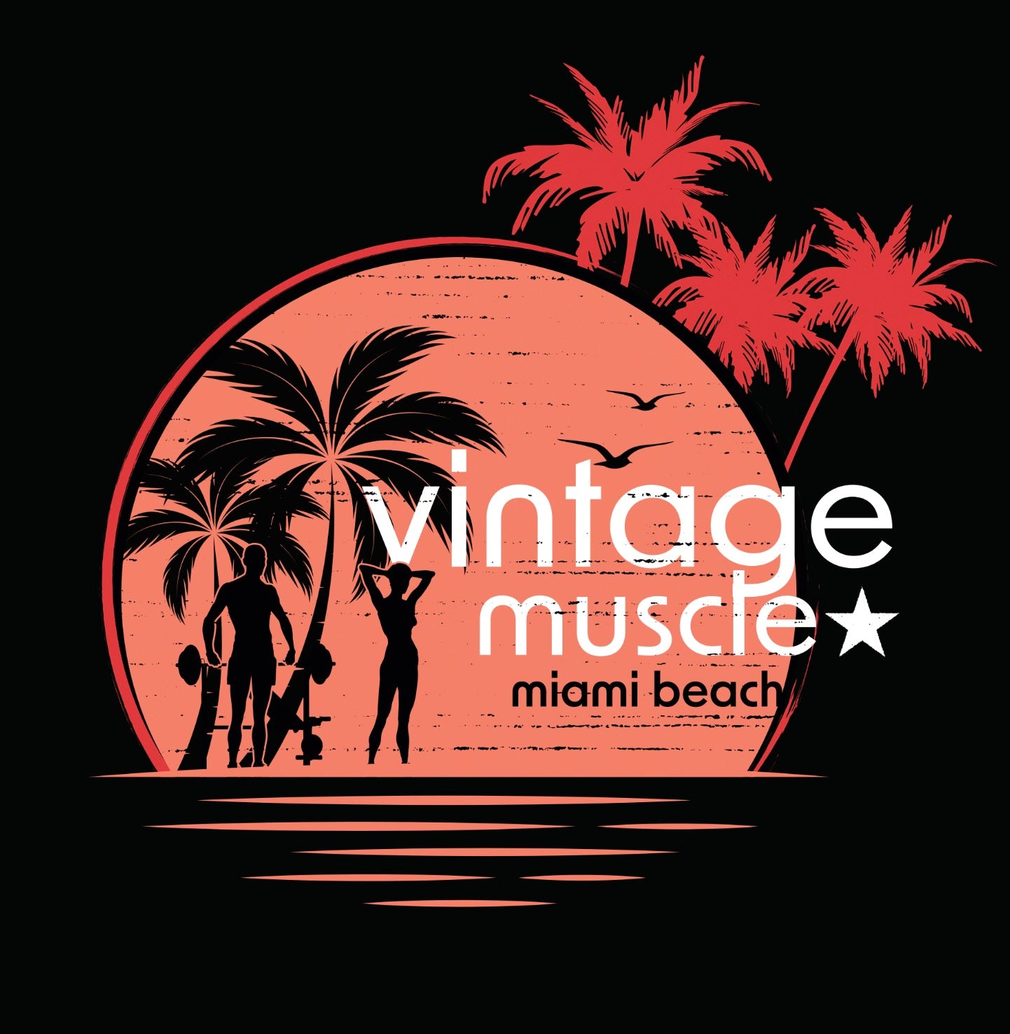 Miami Muscle Stringer Tank - PR Black