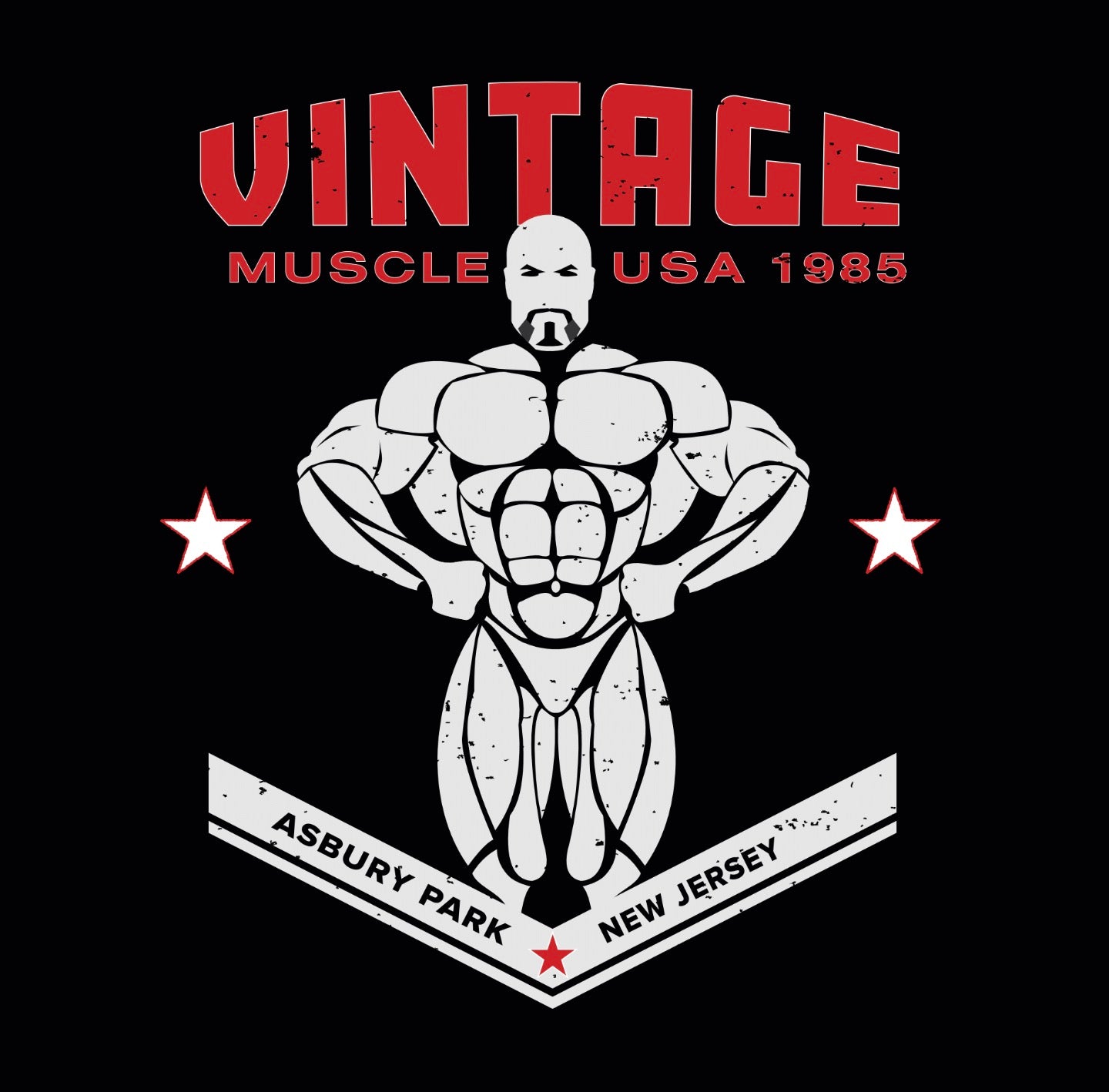 Jersey Strongman Asbury Park Edition Stringer - PR Black
