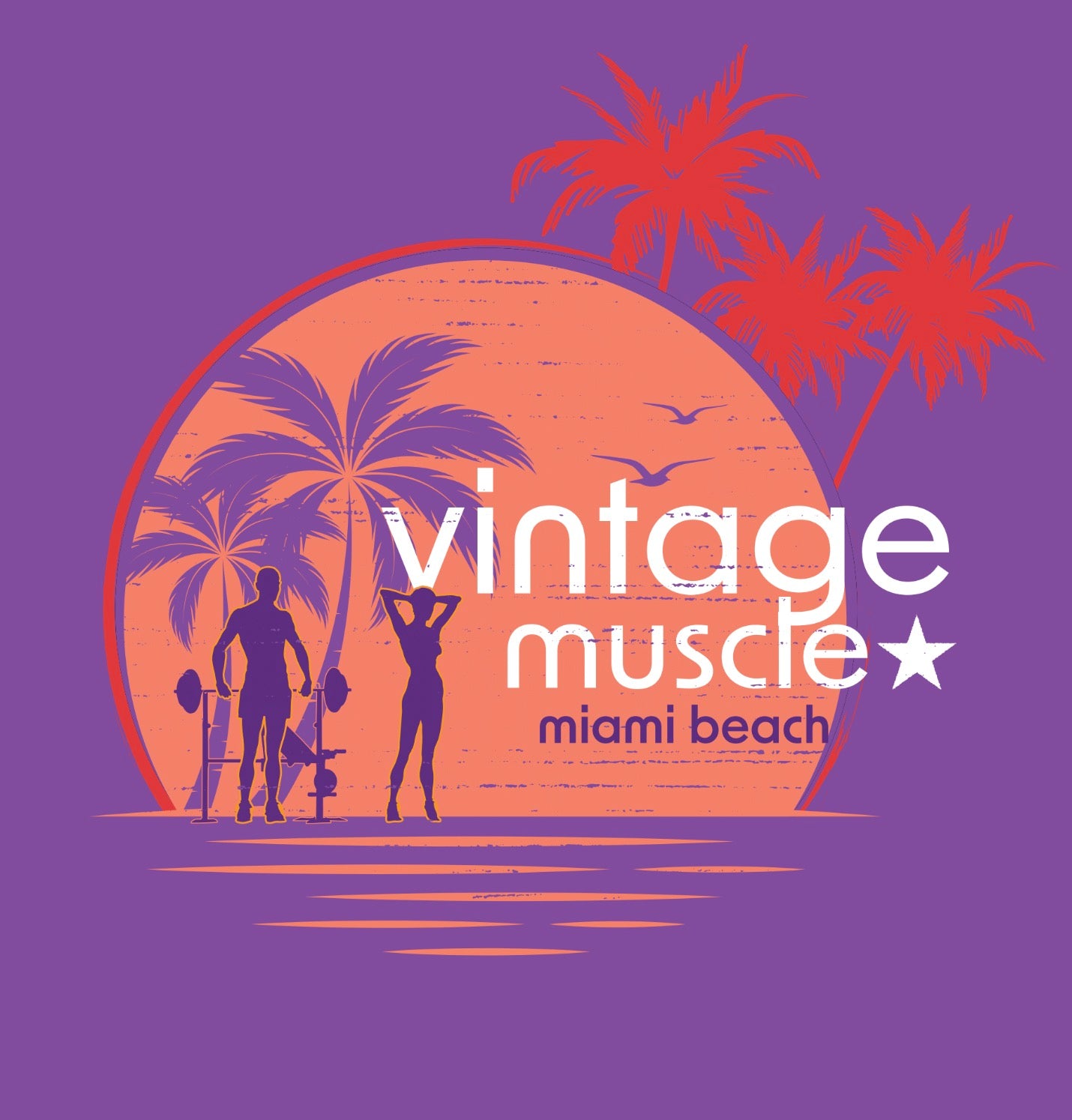 Miami Muscle Stringer Tank - Purple Reign
