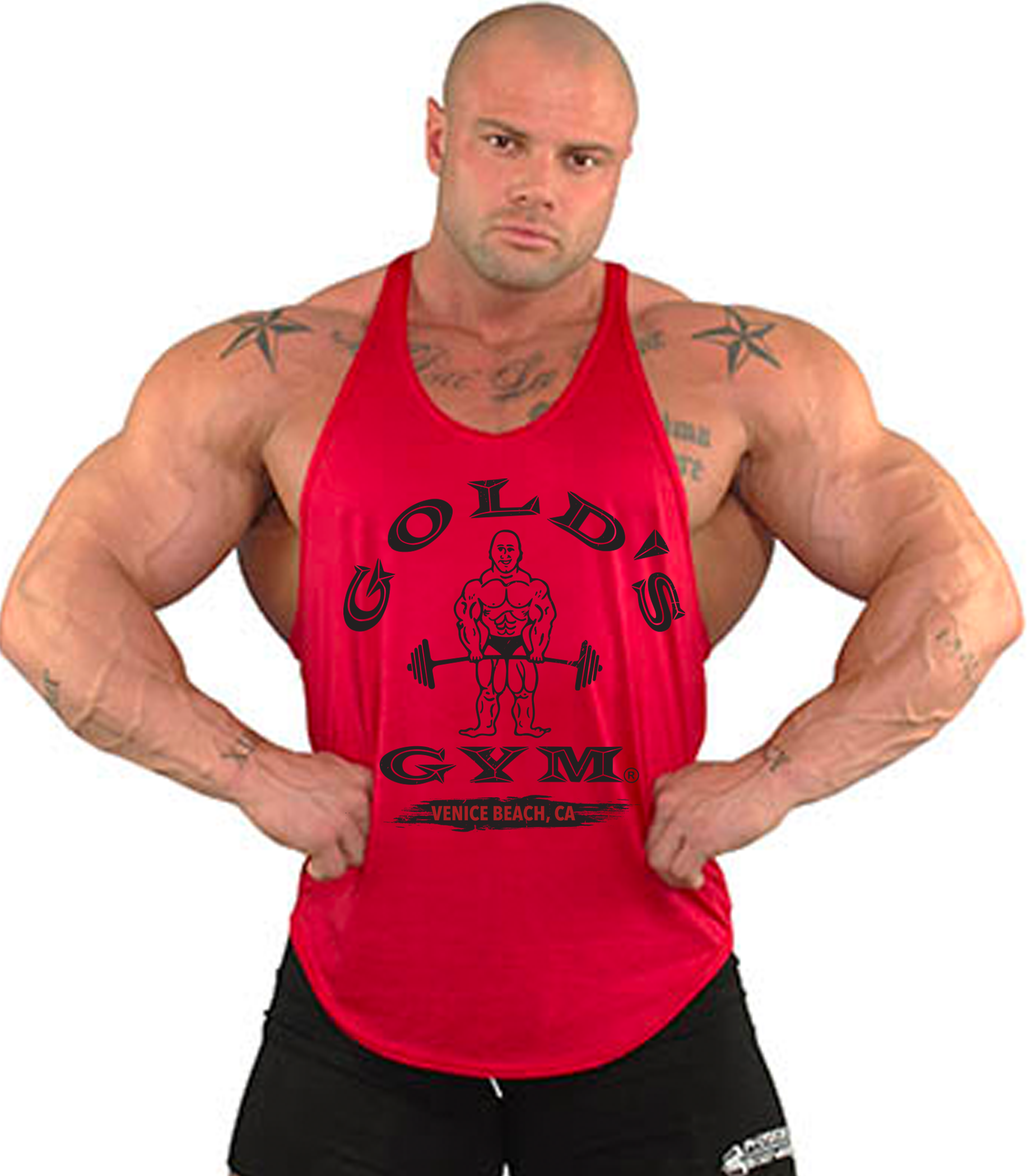 OG Golds Gym Tank Top - Boss Red - Vintage Muscle