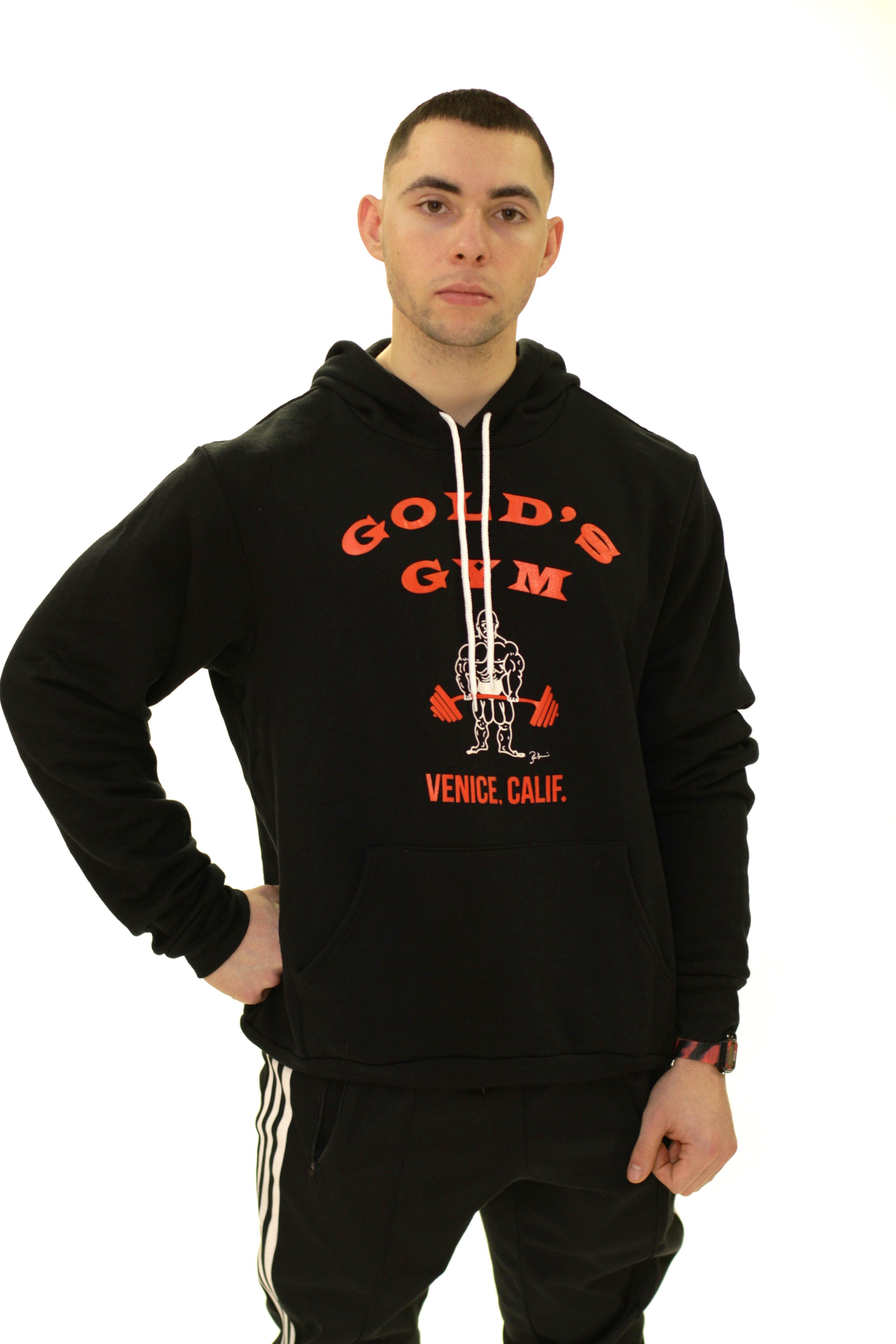 OG Golds Gym Hardcore Hoodie – Black - Vintage Muscle