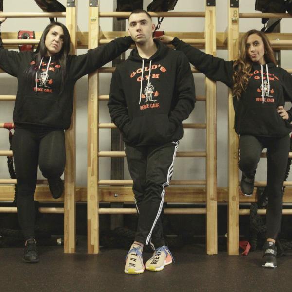 OG Golds Gym Hardcore Hoodie – Black - Vintage Muscle
