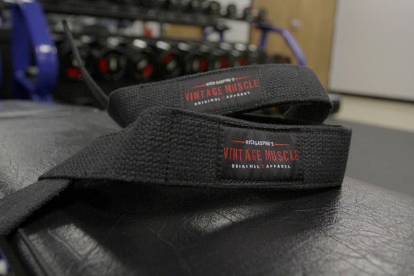 Vintage Iron Grip Lifting Straps - Vintage Muscle